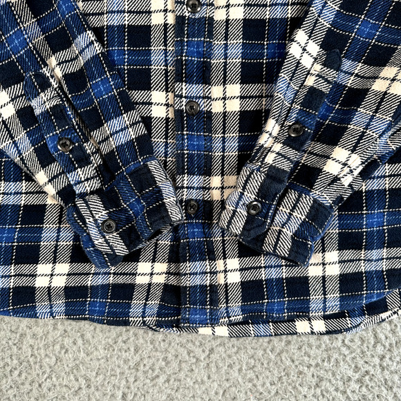 Orvis Shirt Men's XL Plaid Shacket Button Up Plaid 100%‎ Cotton Jacket Outdoors - Picture 4 of 12